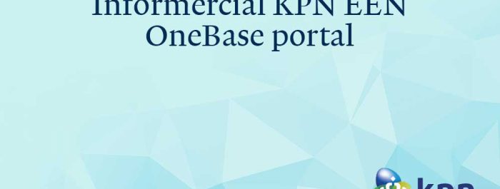 KPN ÉÉN – OneBase portal